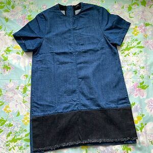 proenza schouler denim dress Proenza Schouler White Label Arlet Sleeveless Denim Dress
